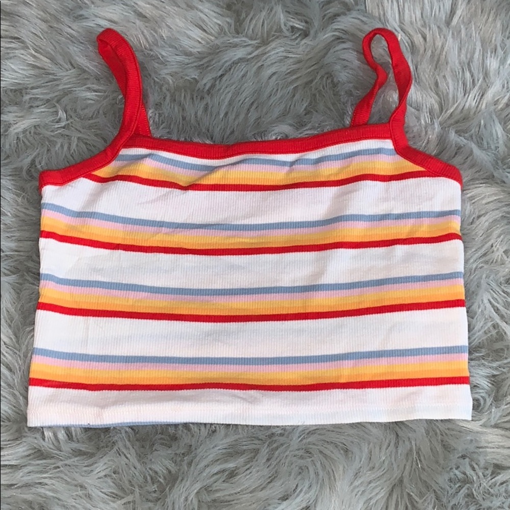 Pacsun basics tee rainbow